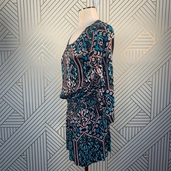 Ella Moss Flora Vista Romper Black Ikat Floral‎ - Picture 5 of 12